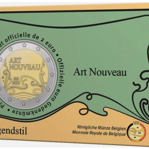 belgium 2 euro art nouveau